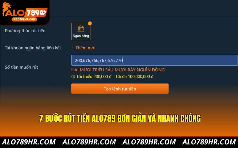 7 bước rút tiền ALO789 đơn giản và nhanh chóng